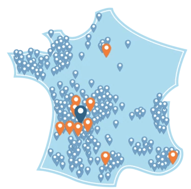 Carte de France implantations Leggett Immobilier